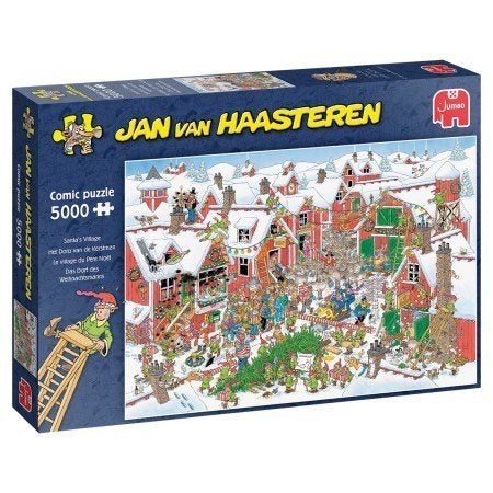 Jan van Haasteren: Het dorp van de Kerstman 5000 stukjes, Ophalen of Verzenden, Meer dan 1500 stukjes, Nieuw, Legpuzzel