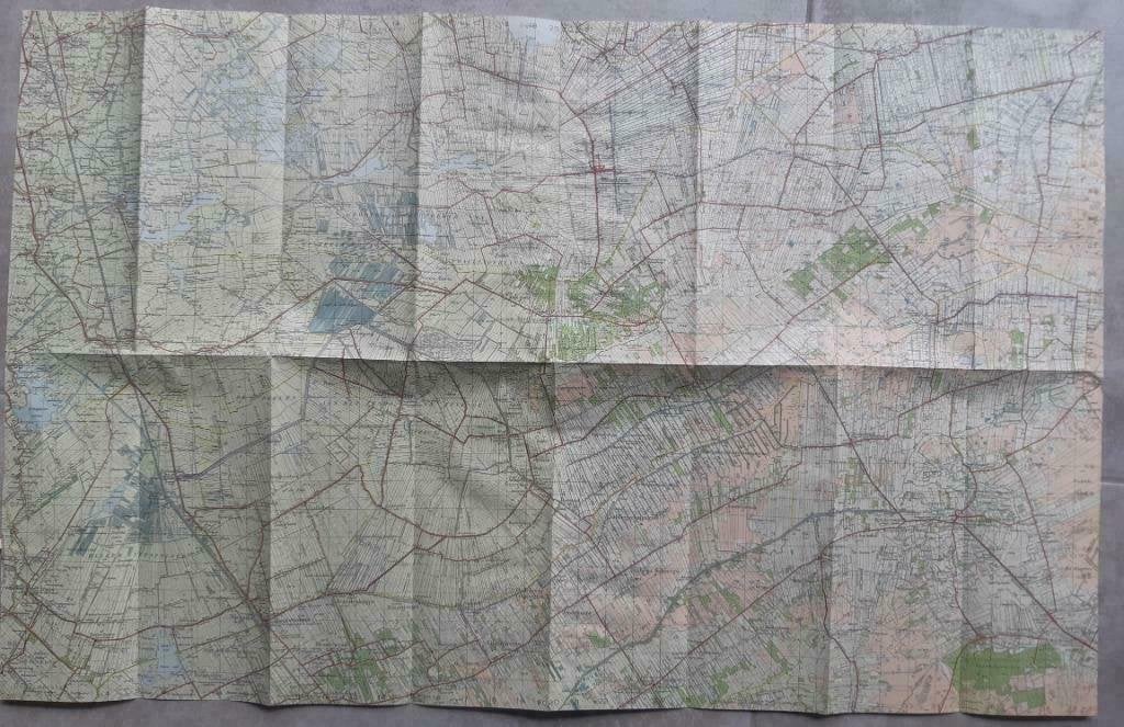 011 / Heerenveen stafkaart uit 1931, Ophalen of Verzenden