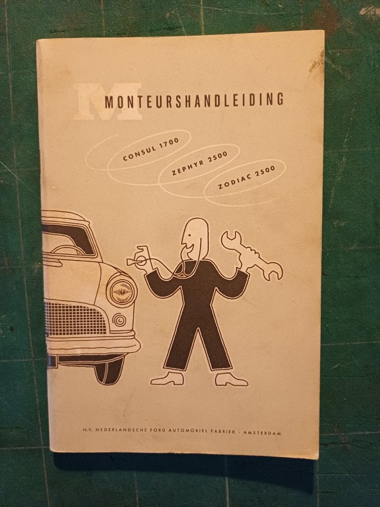 Ford CONSUL ZEPHYR ZODIAC werkplaatshandboek manual, Ophalen of Verzenden