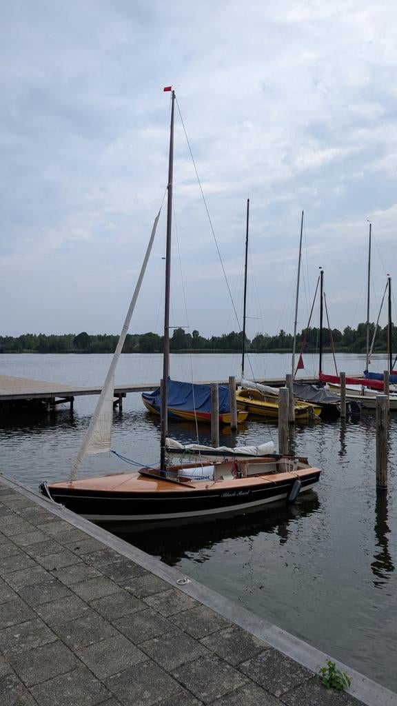 Open Zeilboot Schakel + Boottrailer, Ophalen, Gebruikt, 4 m, Hout