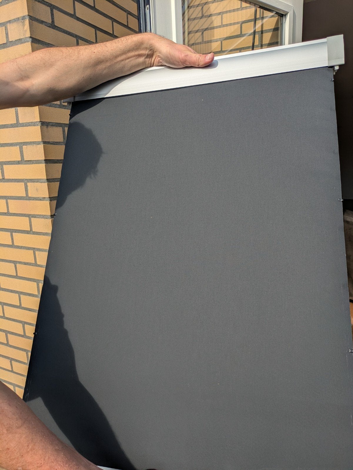 2x Veneta verduisterd rolgordijn zwart GGL M06 voor Velux, Gebruikt, Ophalen of Verzenden, Minder dan 250 cm, Minder dan 150 cm