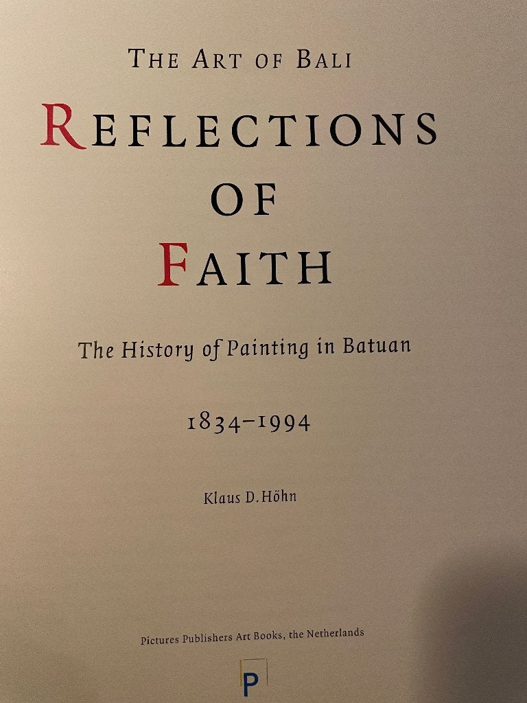 Boek Balinese Batuan kunst , THE ART OF BALI, Ophalen of Verzenden, Overige typen