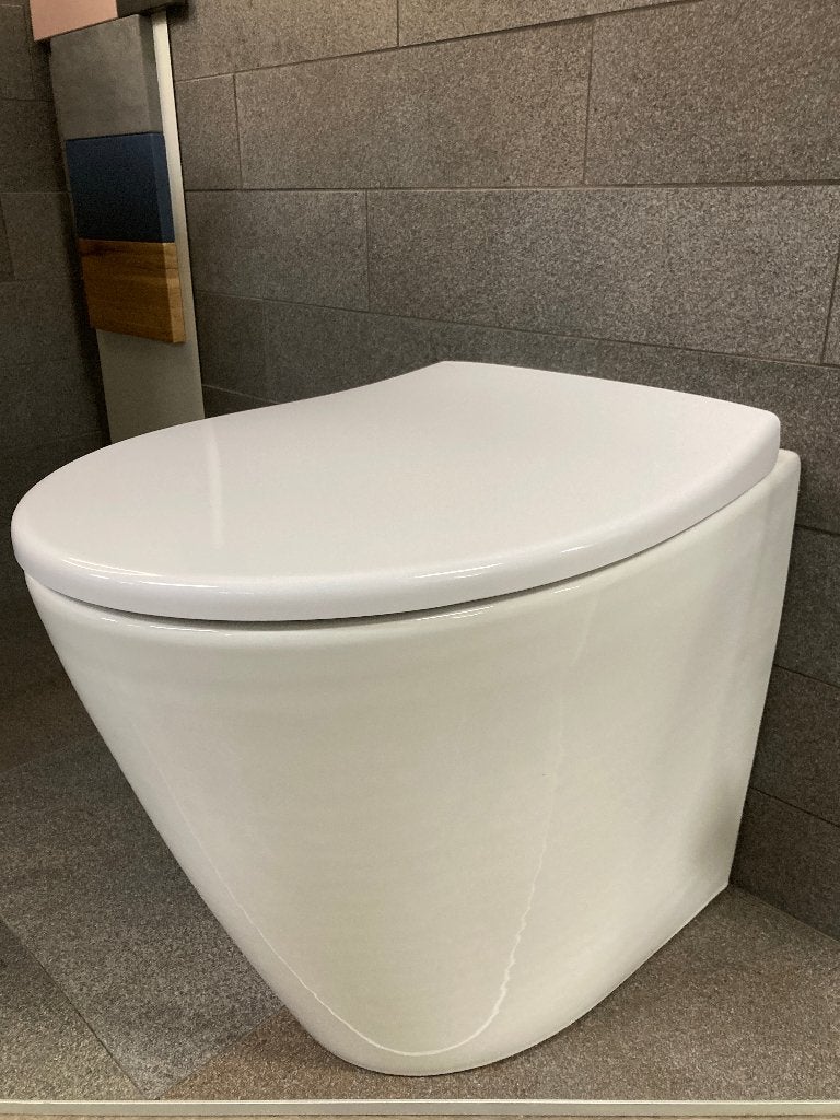 GSI (981011) Staande Toiletpot incl. Softclose toiletzitting, Doe-het-zelf en Verbouw, Sanitair, Ophalen, Nieuw, Toilet, Morssink Bouwmaterialen