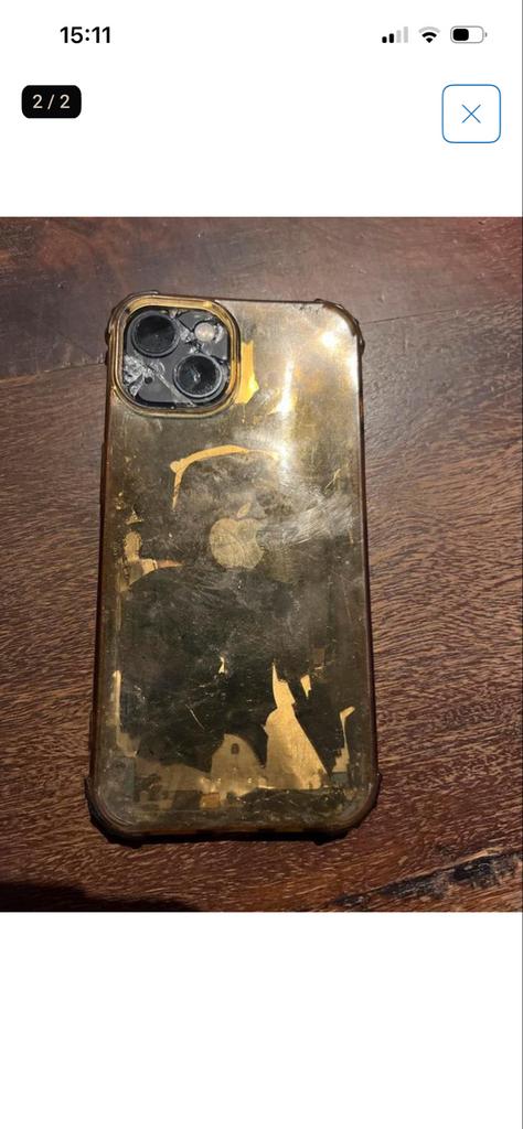 iPhone 13 met beschadigd scherm en achterkant, Ophalen of Verzenden, Niet werkend, IPhone 13