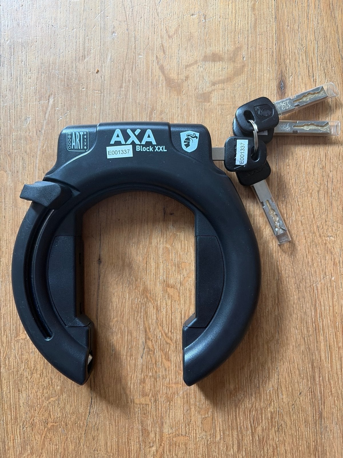AXA Ringslot Block XXL met 3 sleutels -  nieuw, Ophalen of Verzenden, Nieuw, Ringslot