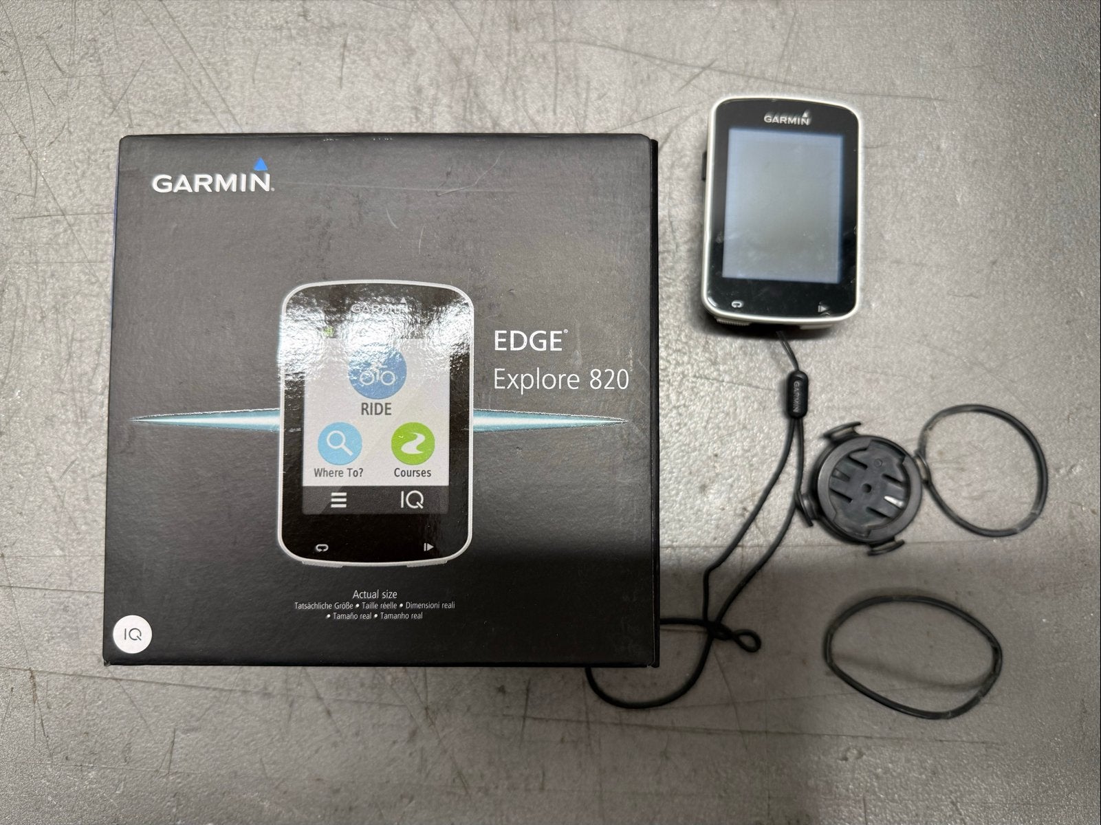 Garmin Edge Explore 820 Fietscomputer met GPS, Ophalen of Verzenden, Draadloos, Gebruikt