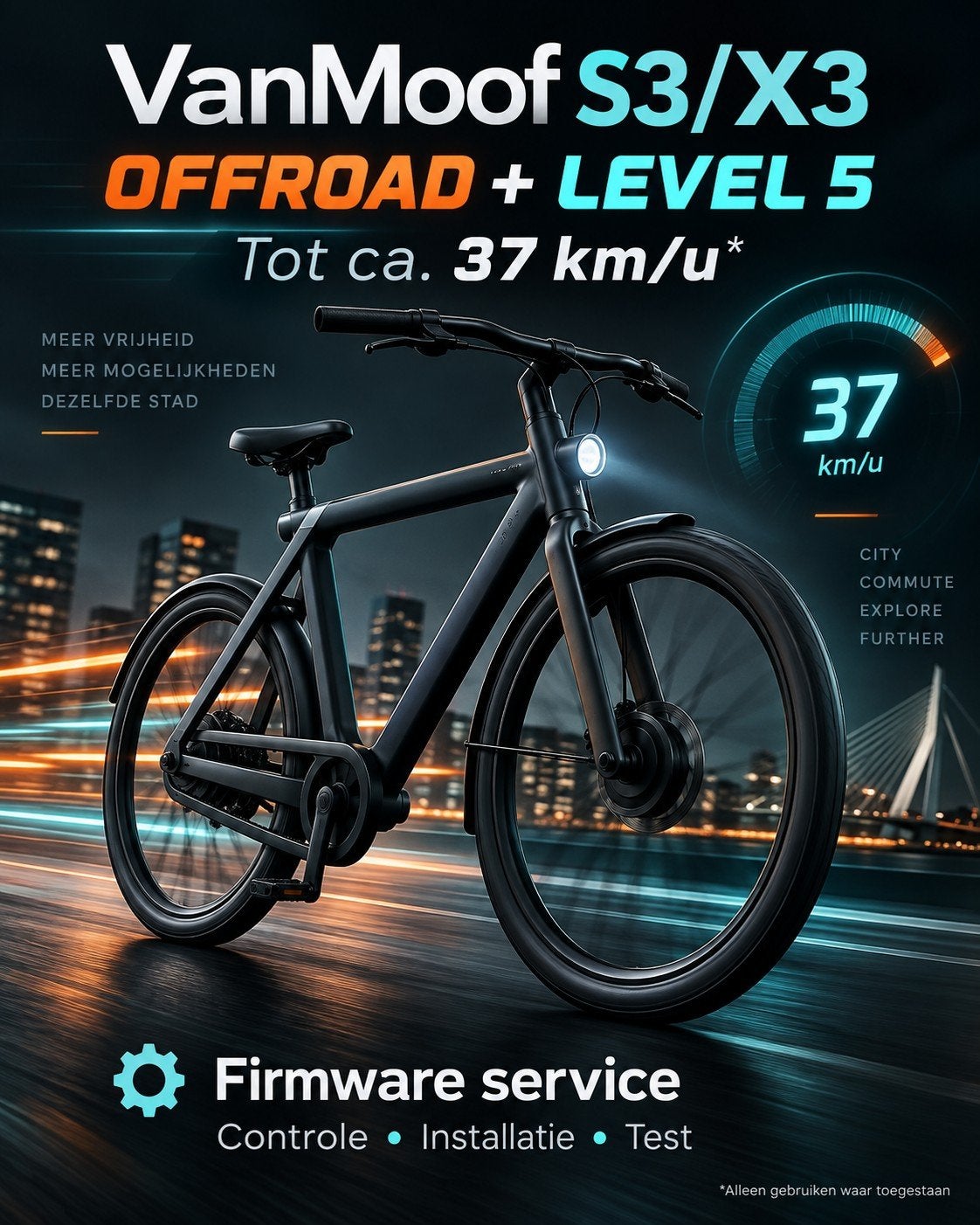 VanMoof S3/X3 custom firmware – OFFROAD + Assist Level 5