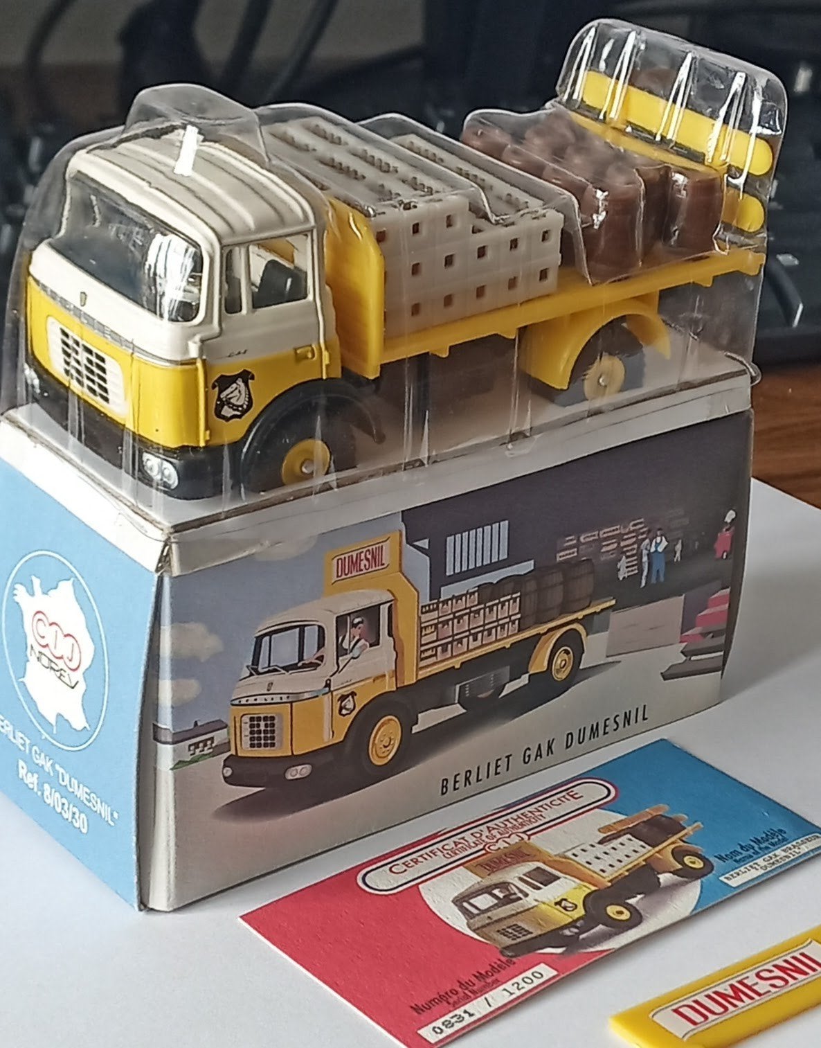 Norev 1:43 GAK Berliet Bierwagen Dumesnil, Ophalen of Verzenden, Nieuw, Bus of Vrachtwagen