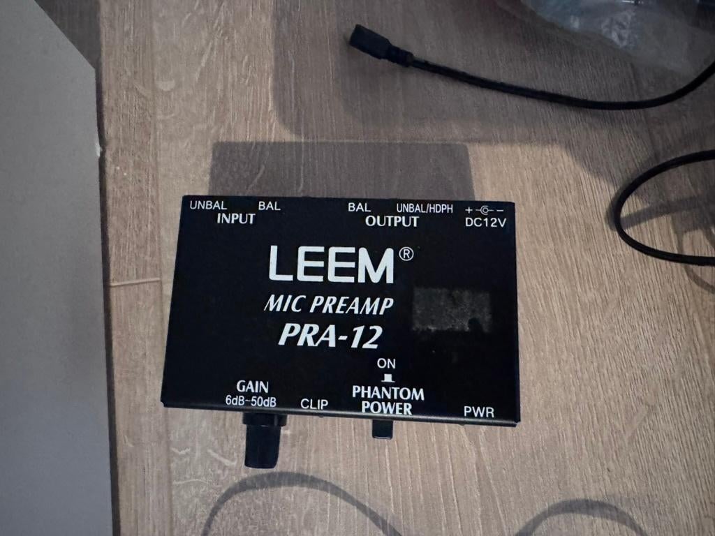 Leem mic preamp PRA-12, Ophalen of Verzenden, Zo goed als nieuw, Audio