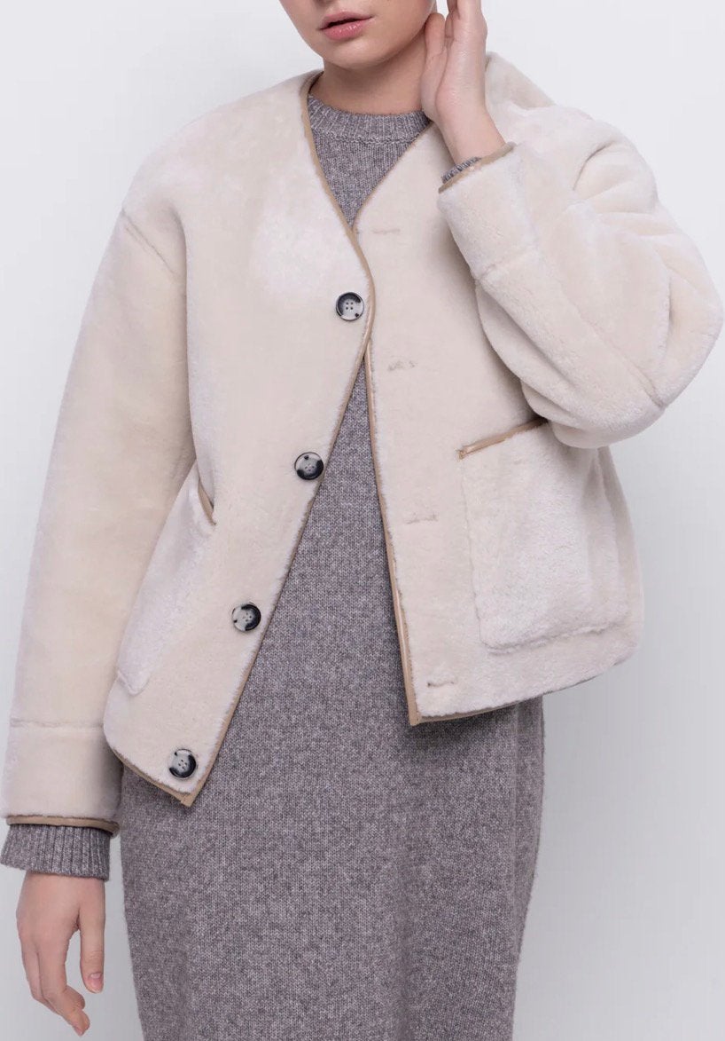 Urban Code London Studio Faux Fur Jasje Maat L, Ophalen of Verzenden, Nieuw, Maat 38/40 (M), Beige
