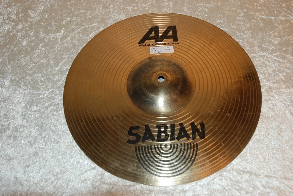 Sabian AA metal X crash bekken 1280gr 16 inch  <26260988>, Sabian, Gebruikt, ., Drums of Percussie