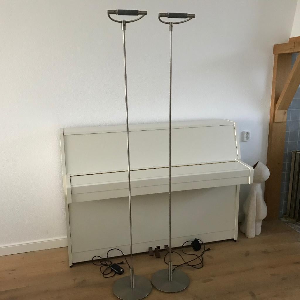 Set 2 Cini & Nils design vloerlamp Gradi terra RVS, Ophalen of Verzenden, Zo goed als nieuw, Nvt, 150 tot 200 cm