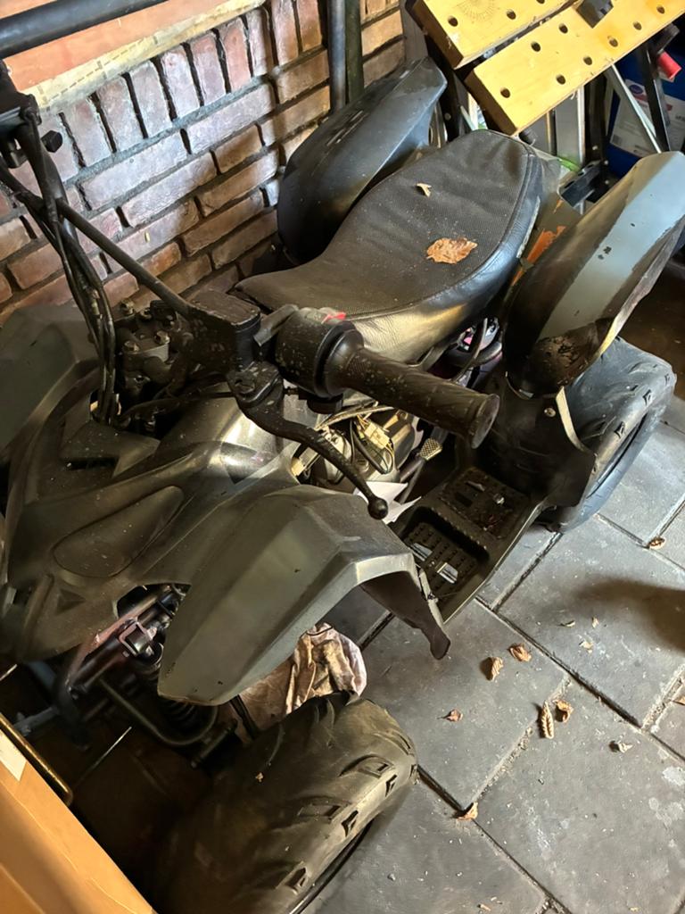 125cc 4 takt quad, Ophalen