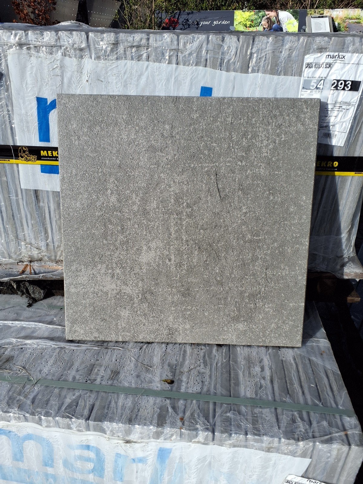 Marlux Grada Terrastegels Scuro 60x60x3 cm - 41,4m², Ophalen, Nieuw, 10 m² of meer, Beton