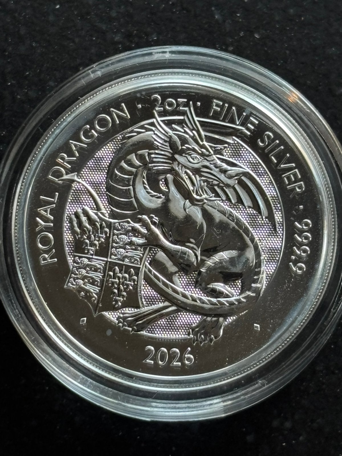 2oz Tudor Beasts Royal dragon 2026 - zilver queens beasts, Verzenden, Zilver