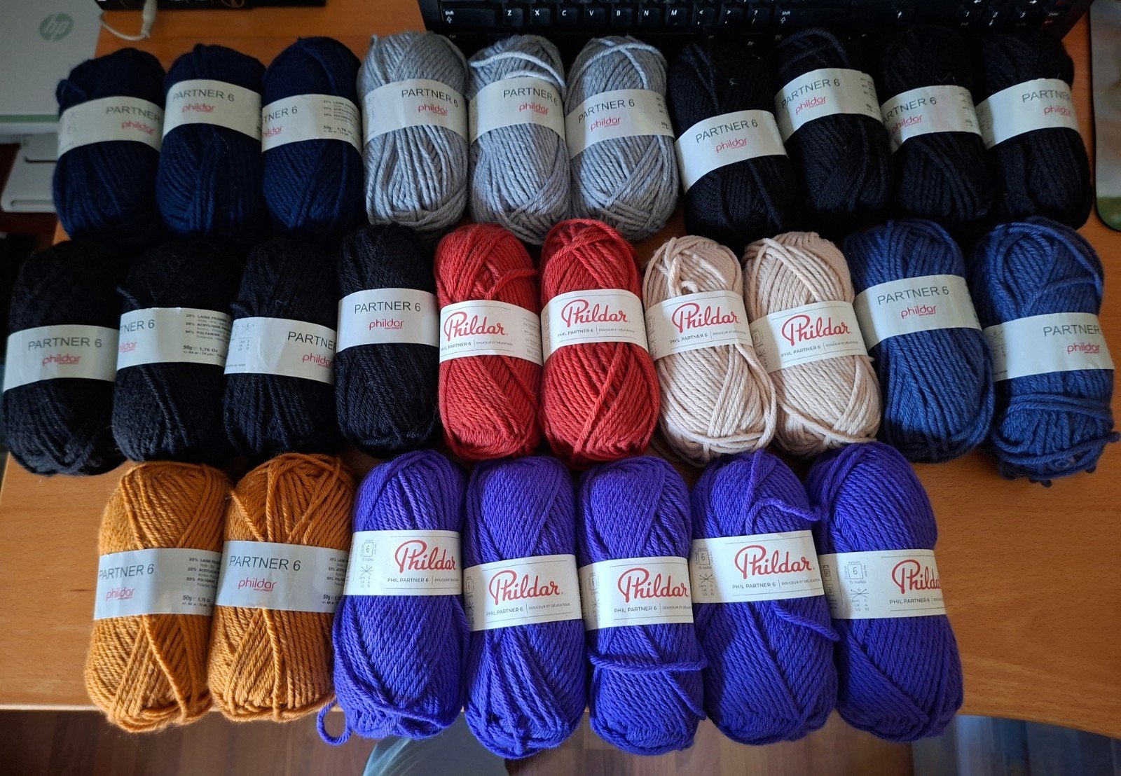 Phildar partner 6 in diverse kleuren ( zie omschrijving), Breien of Haken, Phildar, Nieuw, Ophalen of Verzenden
