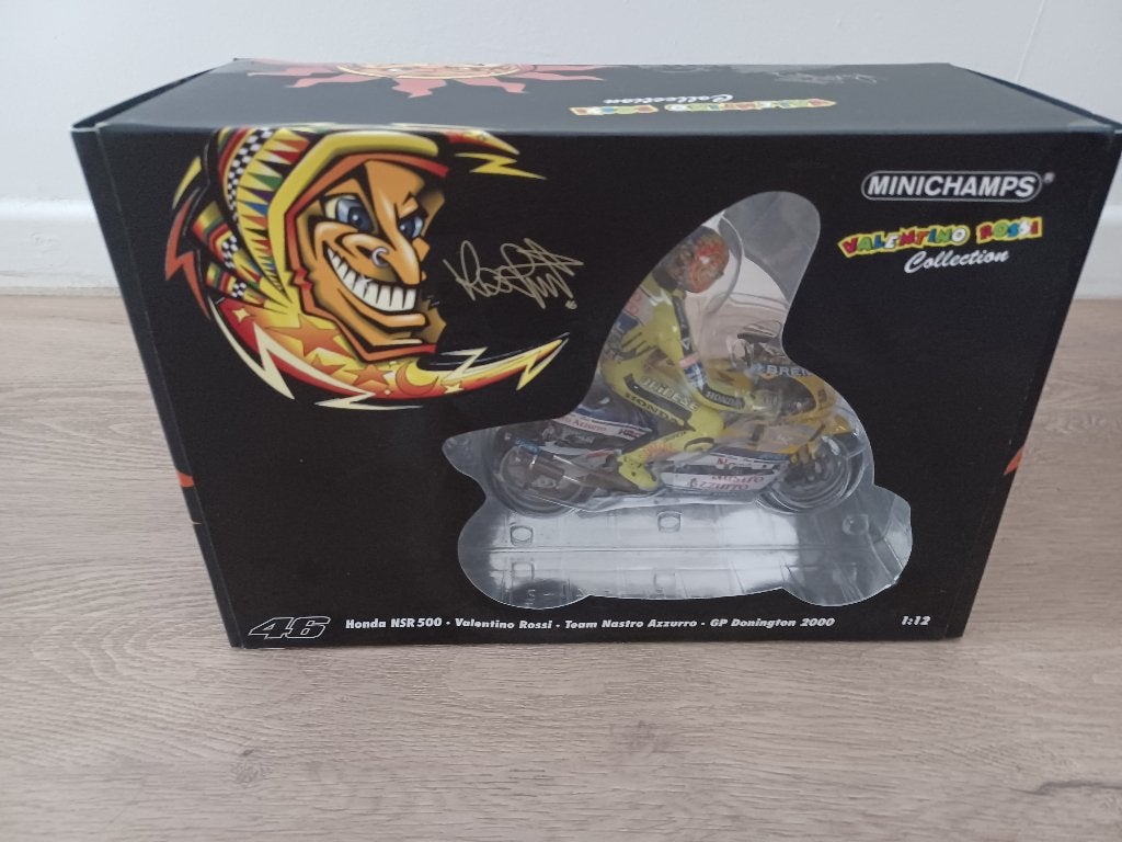 Minichamps 1 12 Valentino Rossi Honda Motogp team, Ophalen of Verzenden, Zo goed als nieuw, 1:9 t/m 1:12, Motor
