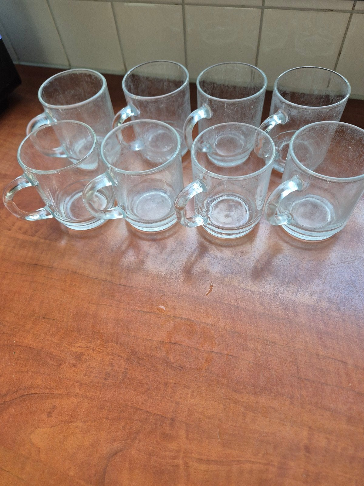 Set van 8 glazen theeglazen, Huis en Inrichting, Ophalen, Overige merken, Glas, Overige typen