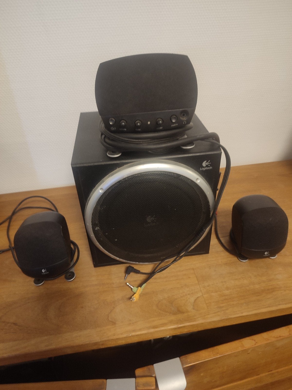 Logitech Z-640 5.1 Luidsprekerset met Subwoofer, Ophalen of Verzenden, Gebruikt, Audiokanaal 5.1, Logitech