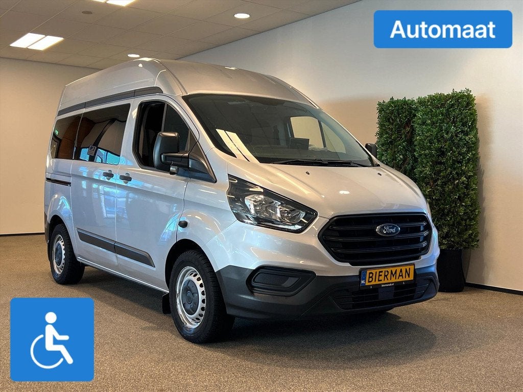 Ford Transit Custom L1H2 Rolstoelbus Automaat (airco achteri, Auto's, Automaat, 12 maanden, Stof, 4 cilinders