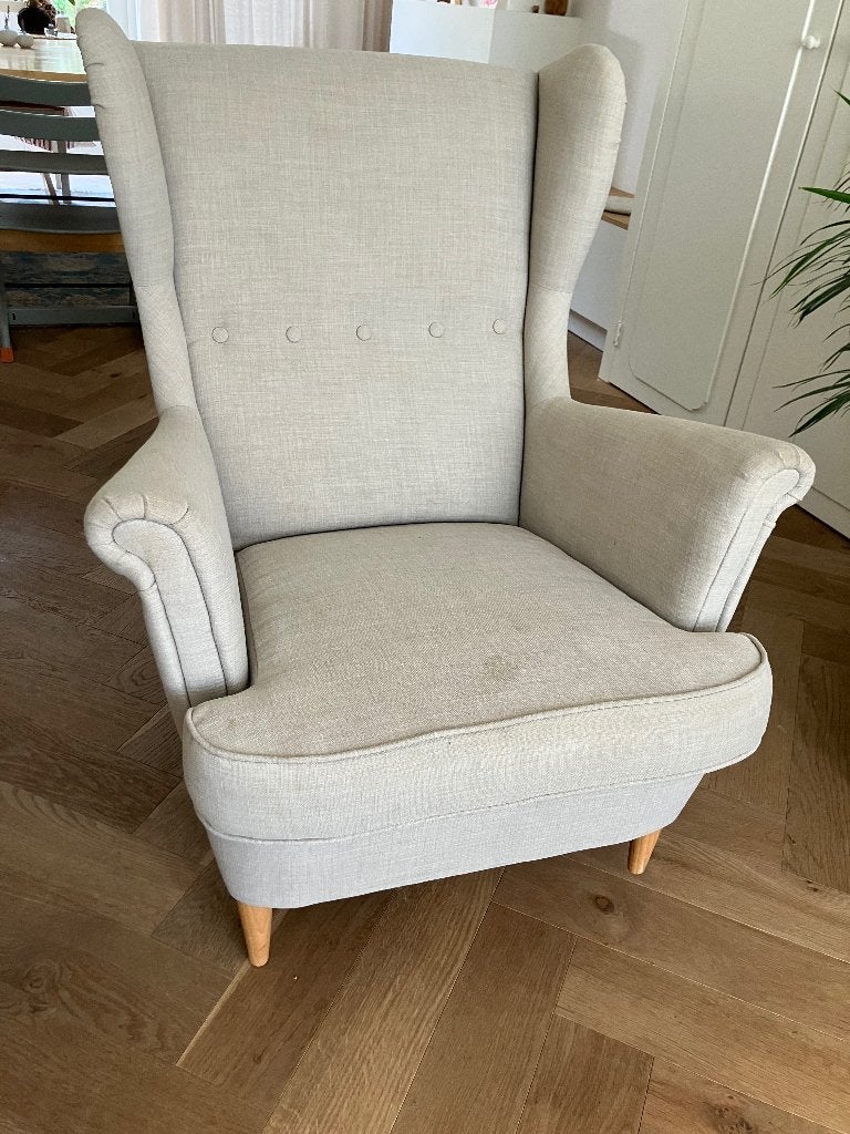 Fauteuil grijs, Huis en Inrichting, Fauteuils, Ophalen, Gebruikt, 75 tot 100 cm, 50 tot 75 cm