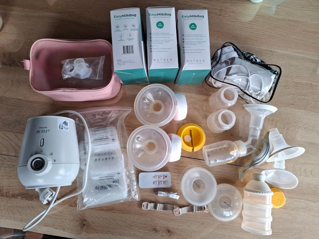 Complete set voor borstvoeding, Ophalen of Verzenden, Gebruikt, Borstkolf