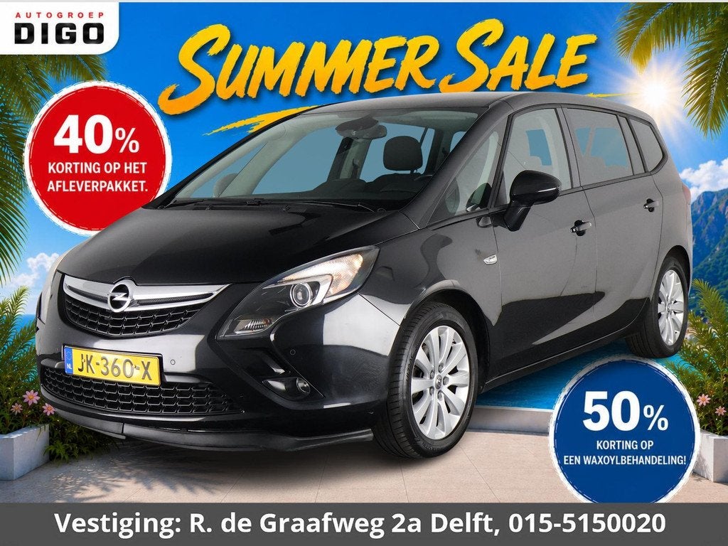 Opel Zafira Tourer 1.4 Cosmo 7p. 7-zitplaatsen | Navigatie |, Auto's, Opel, Bedrijf, Te koop, Zafira, ABS, Achteruitrijcamera
