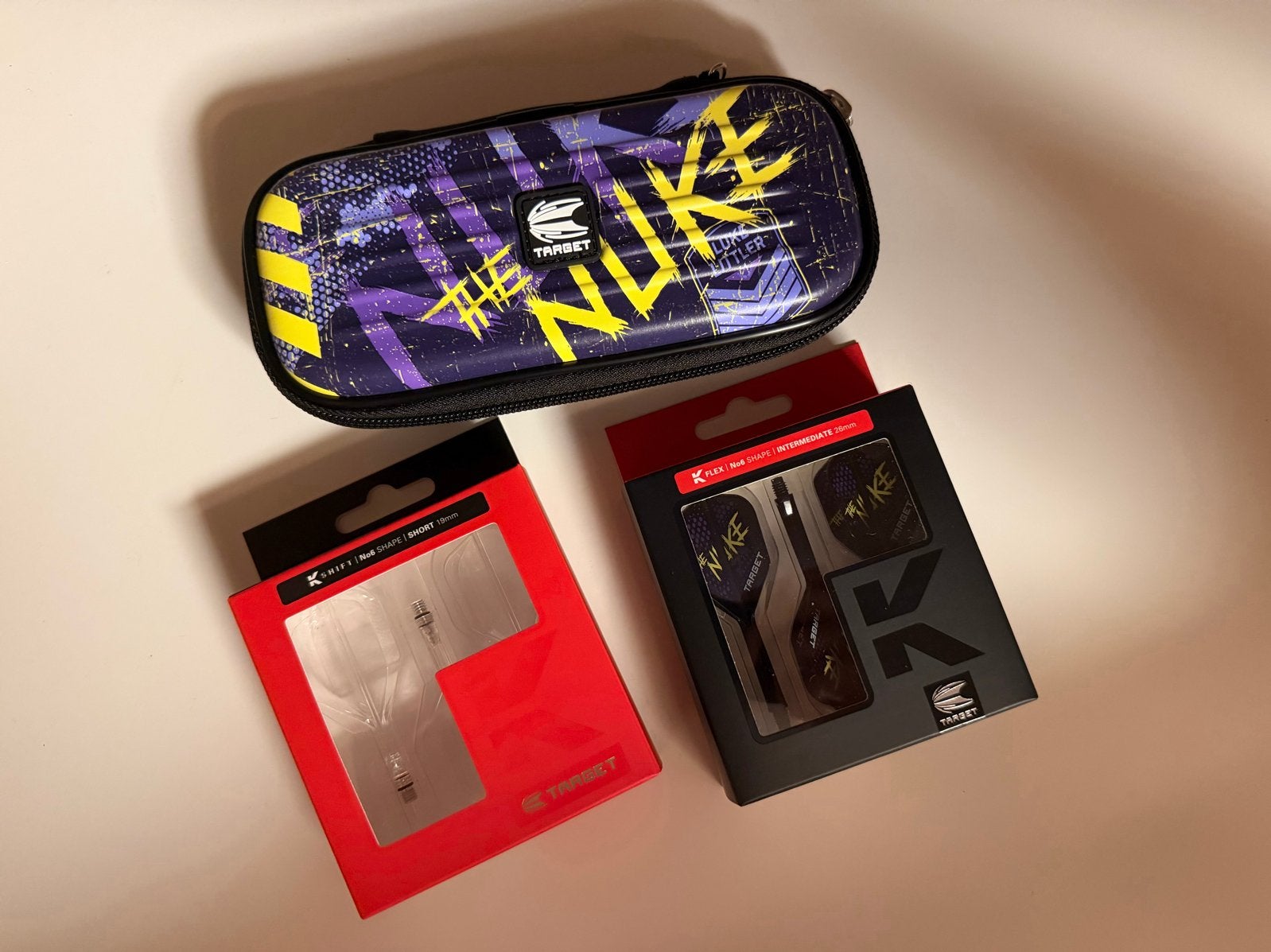 Dartcase Luke Littler inclusief  2x K-Flex / K-Shift, Ophalen of Verzenden, Nieuw, Flights