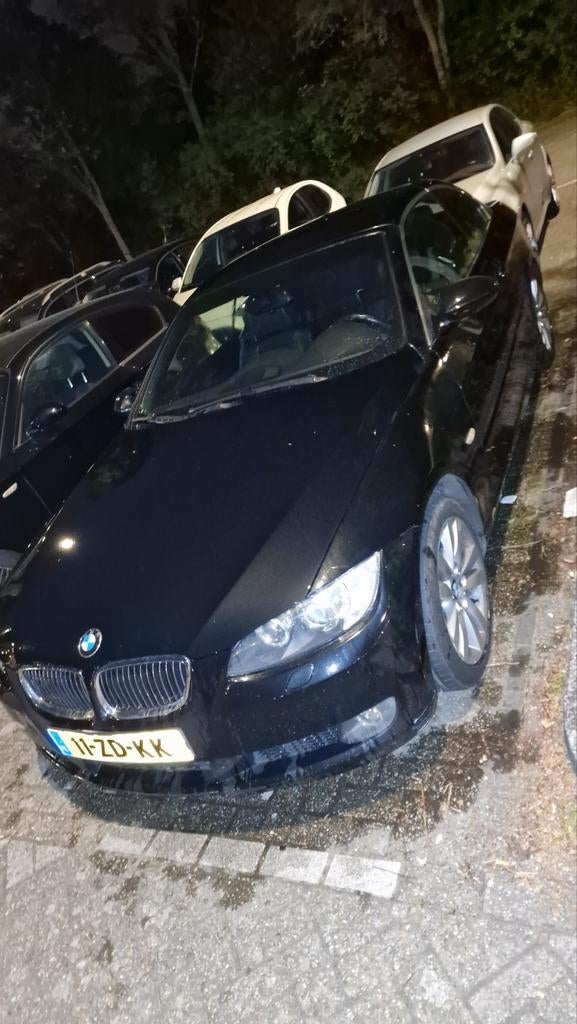 BMW 3-Serie 2.5 325I Cabrio 2008 Zwart, Auto's, 13 km/l, Achterwielaandrijving, Cabriolet, 4 stoelen