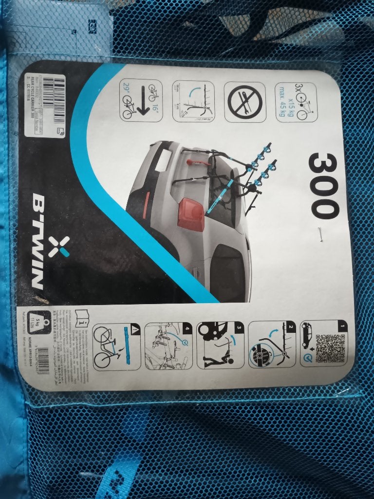 fietsendrager achterklep BTWIN 300, Ophalen