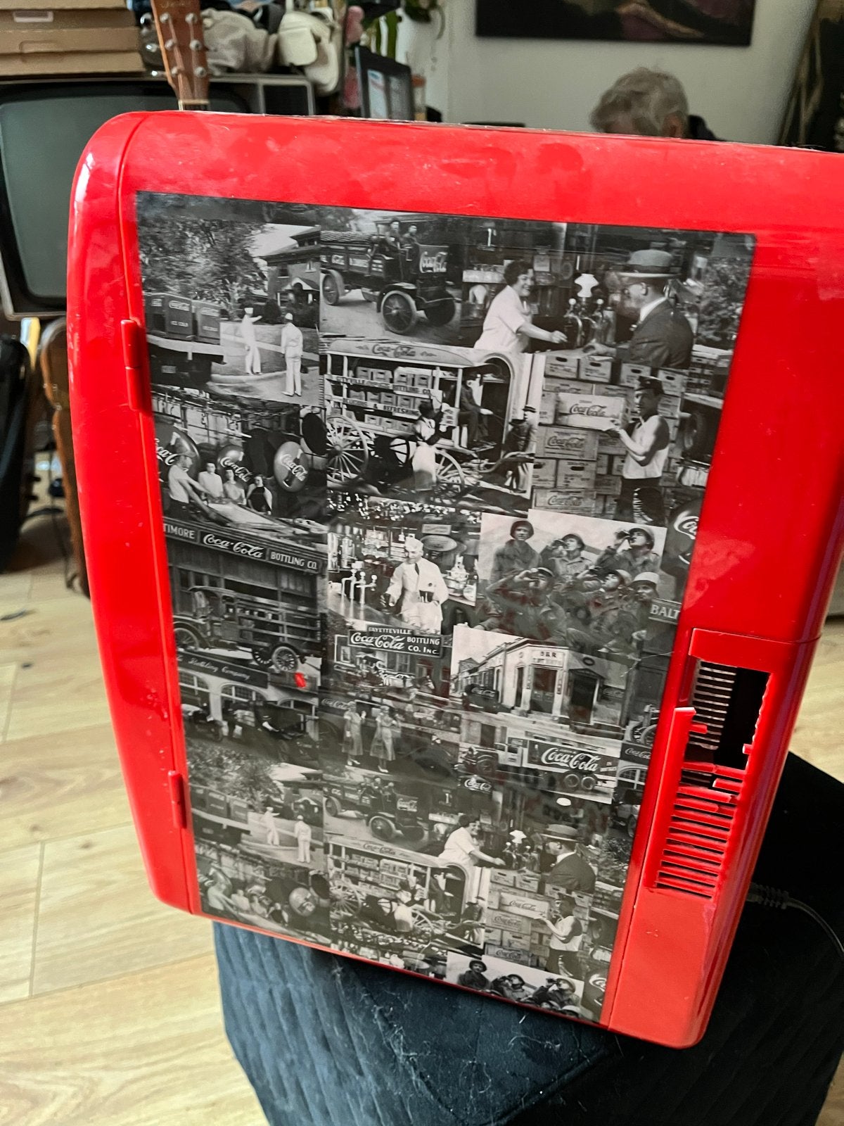 Coca-Cola mini koelkast - Draagbaar en uniek design, Ophalen, Gebruikt