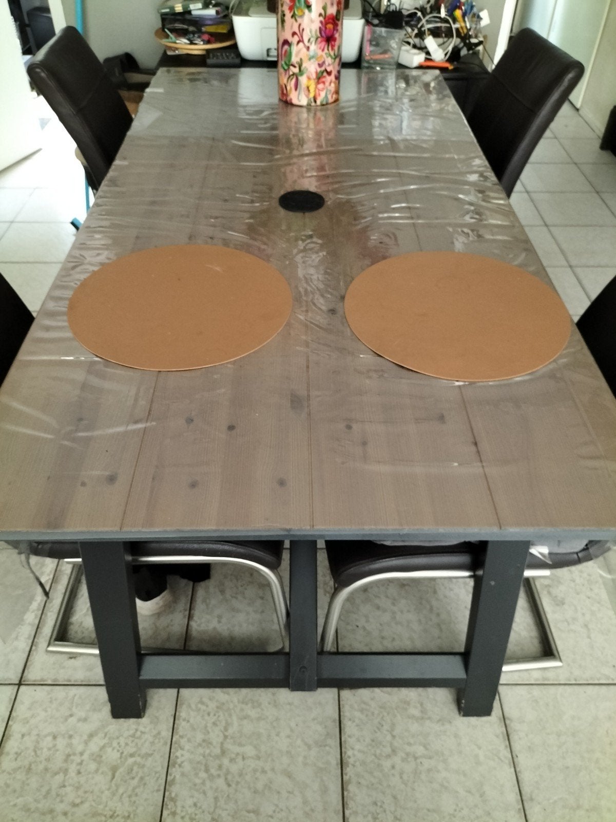 Eethoek en kastjes met Zwarte Handvatten en Poten, Gebruikt, 100 tot 150 cm, Minder dan 100 cm, 25 tot 50 cm