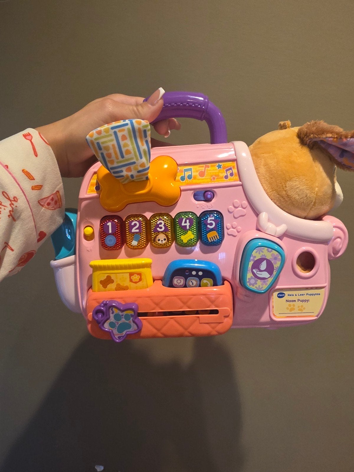 v tech reis en leer puppy tas, Ophalen, Zo goed als nieuw, 6 maanden tot 2 jaar
