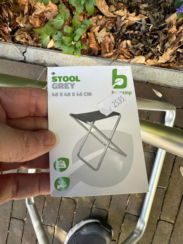 Bo-camp opvouwbare kruk nieuw, Ophalen, Nieuw, Campingstoel