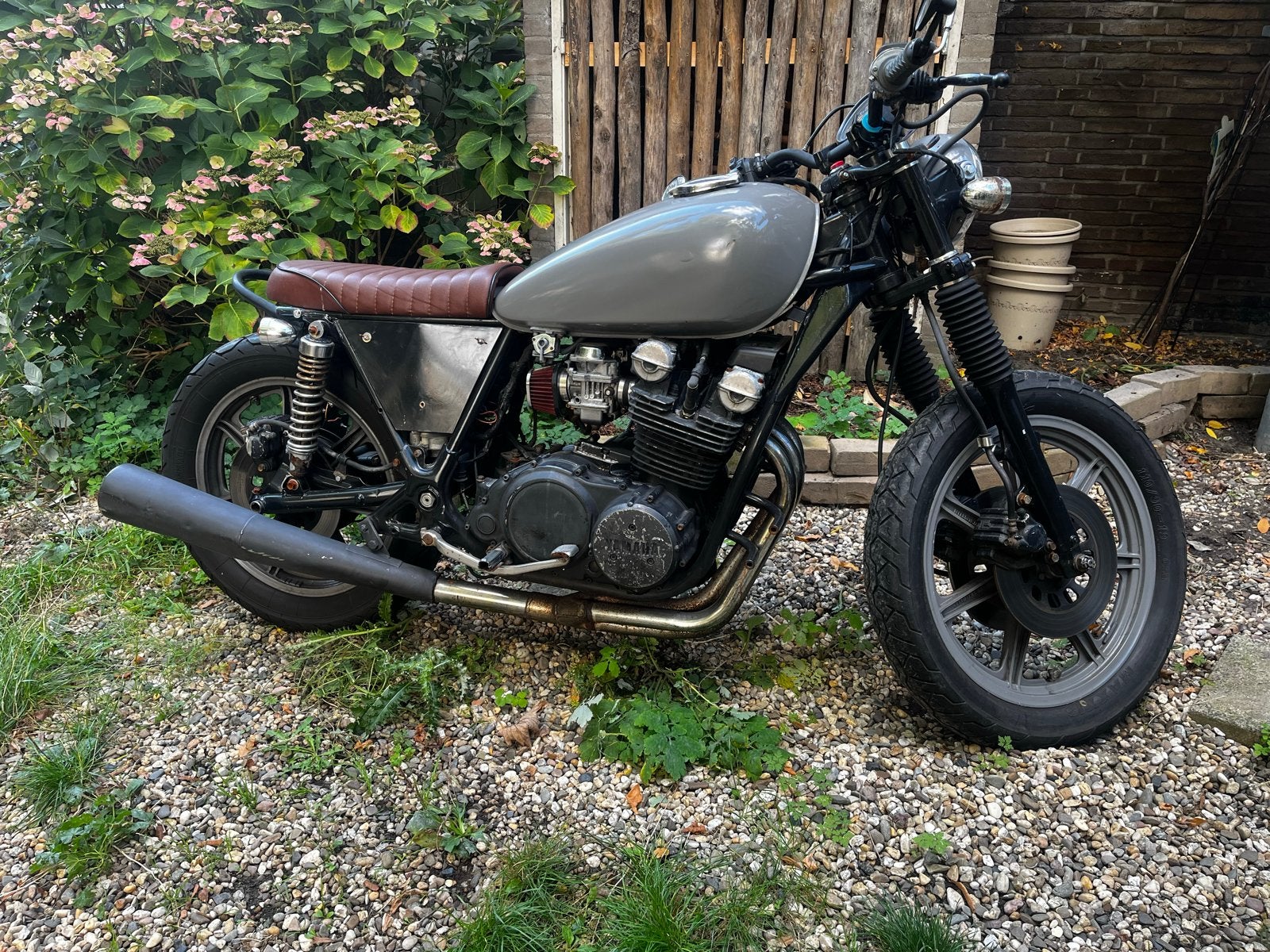 Yamaha 750 frame met 850 blok - 1977 opknapper, Motoren, Gebruikt, 3 cilinders, Particulier, Overig