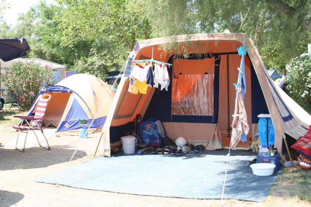 Vrijbuiter tent katoen piramide 4 persoons, Ophalen, Gebruikt