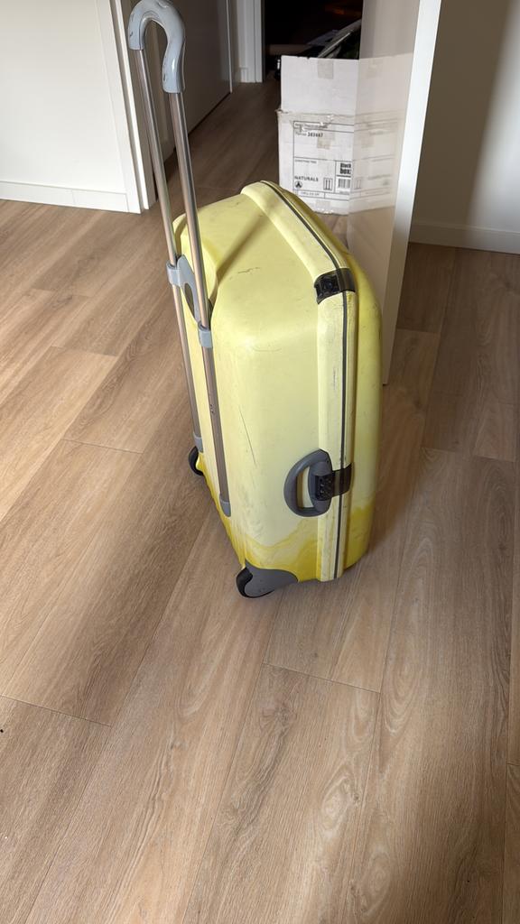 Samsonite koffer, Ophalen, Hard kunststof, 45 tot 55 cm, Zo goed als nieuw