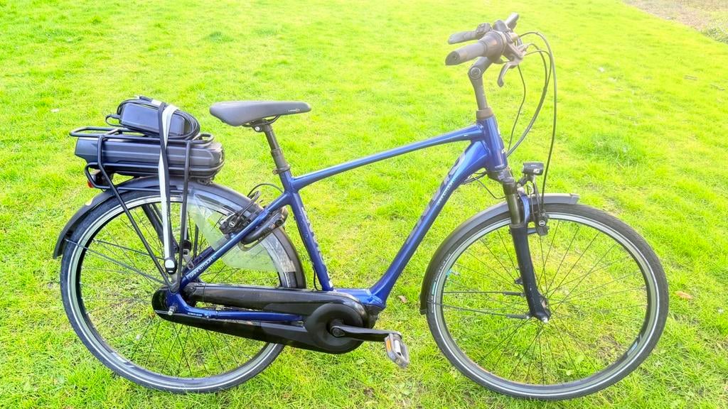 Nette gave goede herenfiets E-bike Giant Grandtour 51cm, Ophalen, Gebruikt, Velgrem, Versnellingen