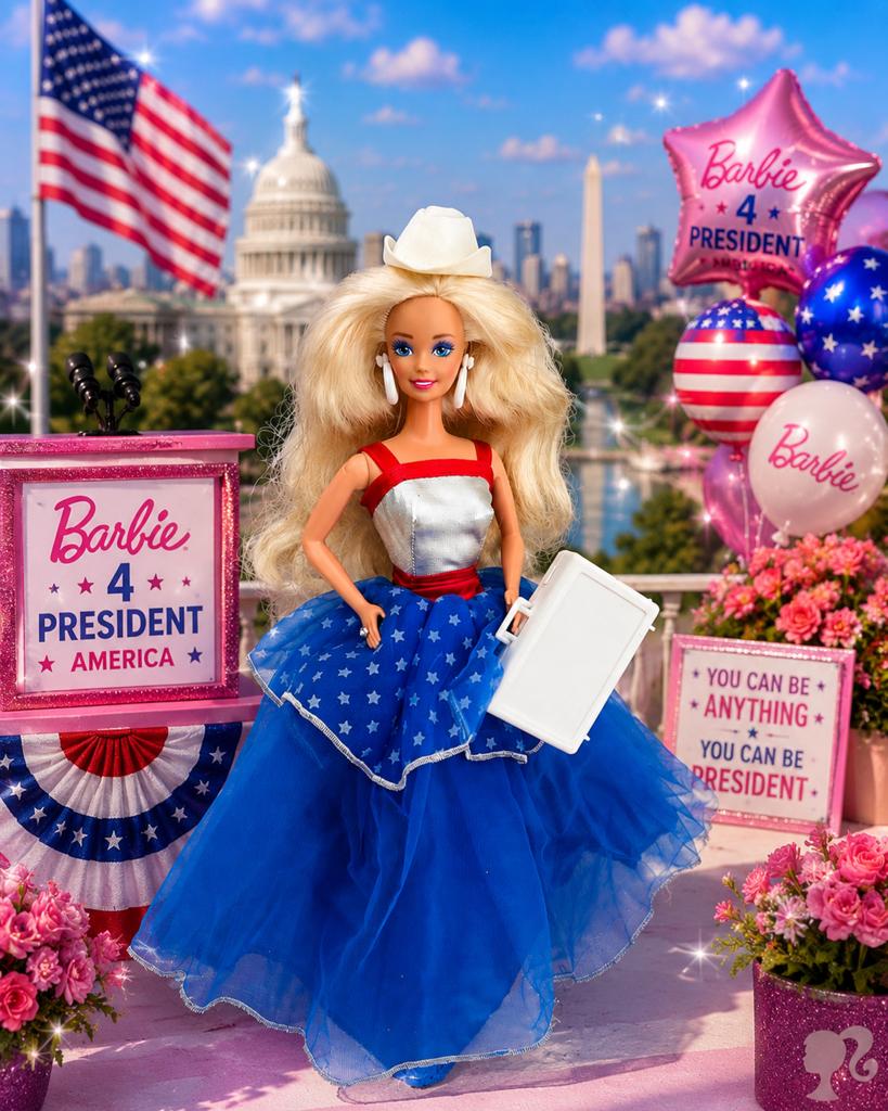 Vintage Mattel Barbie for President, Ophalen of Verzenden, Gebruikt, Barbie