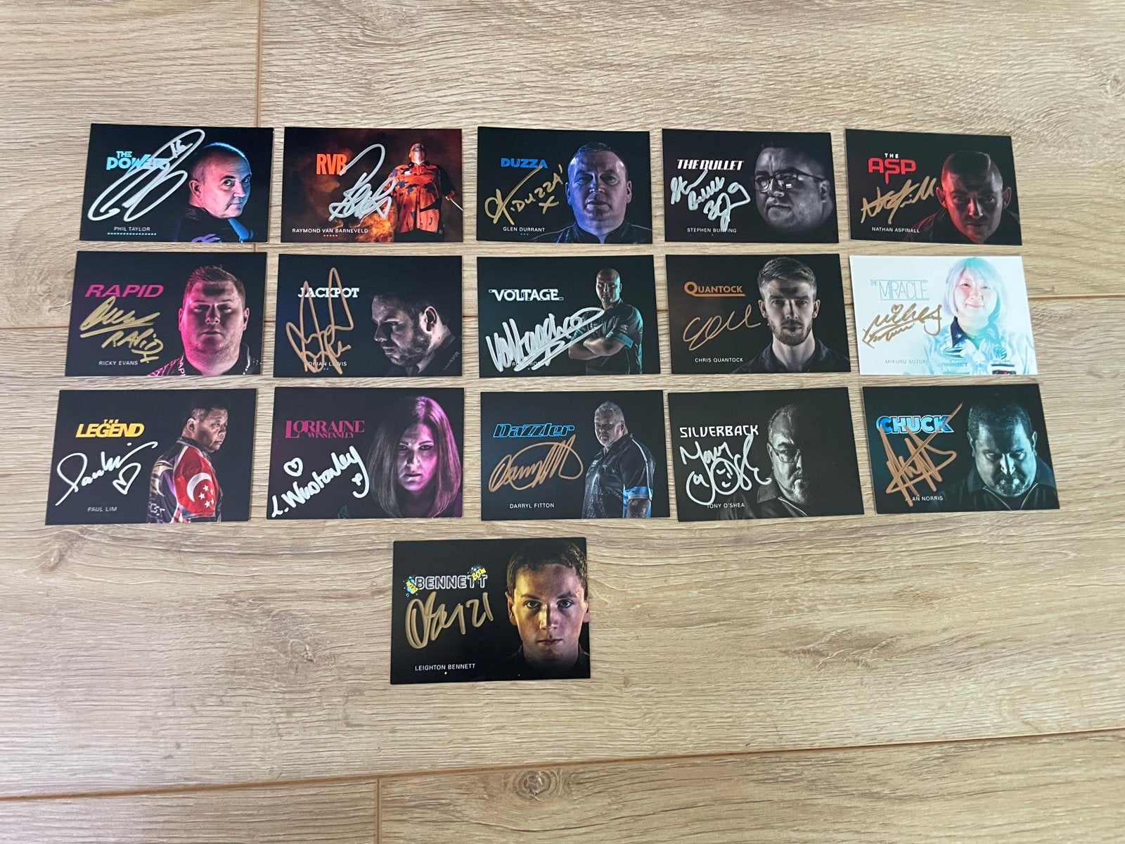 Gesigneerde Target Darts Spelerskaarten 2020, Verzamelen, Ophalen of Verzenden, Zo goed als nieuw, Overige sporten, Spelerskaart