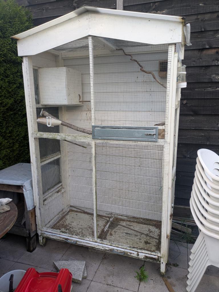 Vogelkooi, Dieren en Toebehoren, Ophalen, Gebruikt, Hout, Vogelkooi
