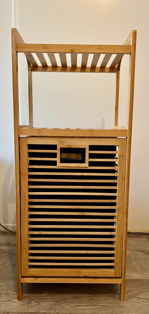 Bamboe Wasmand, Ophalen, Minder dan 50 cm, 1 of 2 laden, Zo goed als nieuw