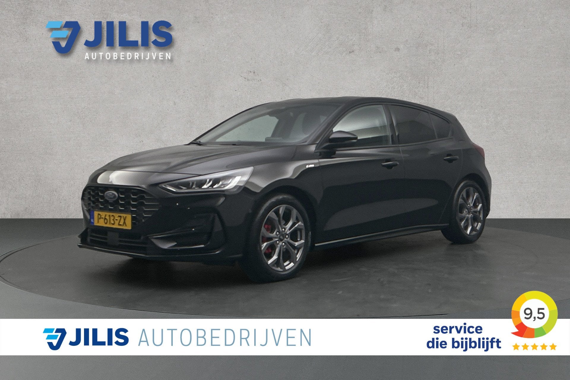 Ford Focus 1.0 EcoBoost Hybrid ST Line | Camera | LED | Stoe, Auto's, Ford, Stof, Gebruikt, Met garantie (alle), Zwart