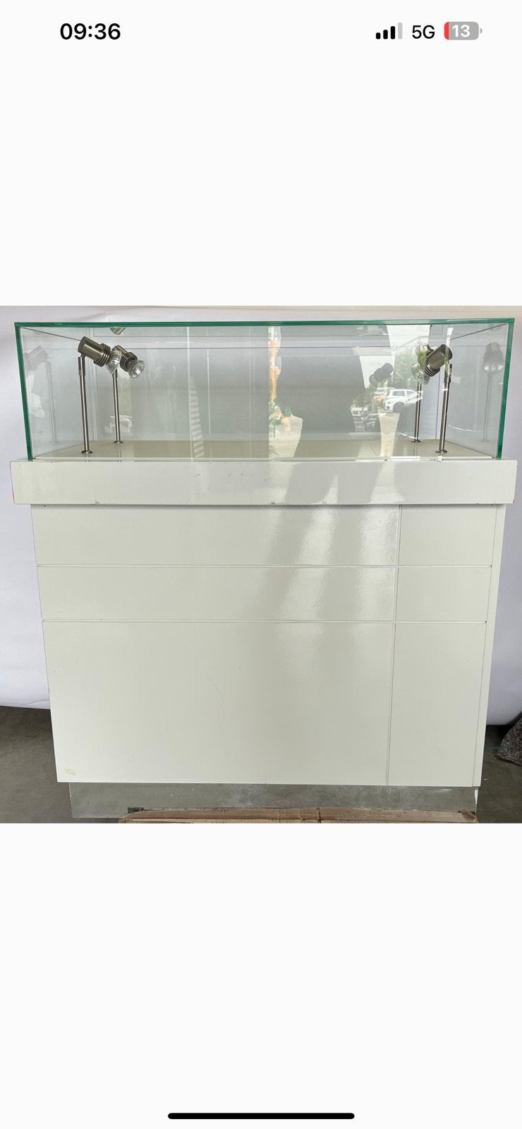 VITRINEKAST VOOR WINKEL, Ophalen, Gebruikt, 100 tot 150 cm, 50 tot 100 cm