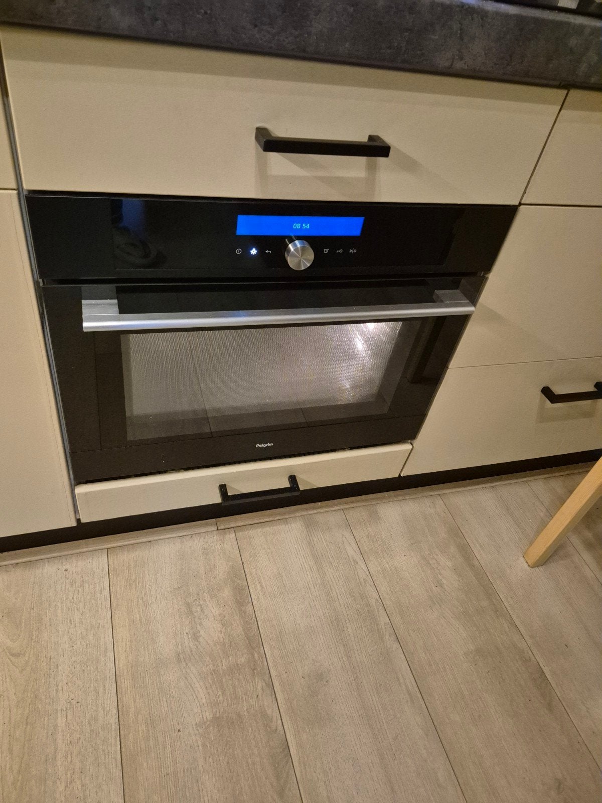 Pelgrim combi-oven - Werkt uitstekend, binnendeur beschadigd, Ophalen, 45 tot 50 cm, Gebruikt, Pelgrim