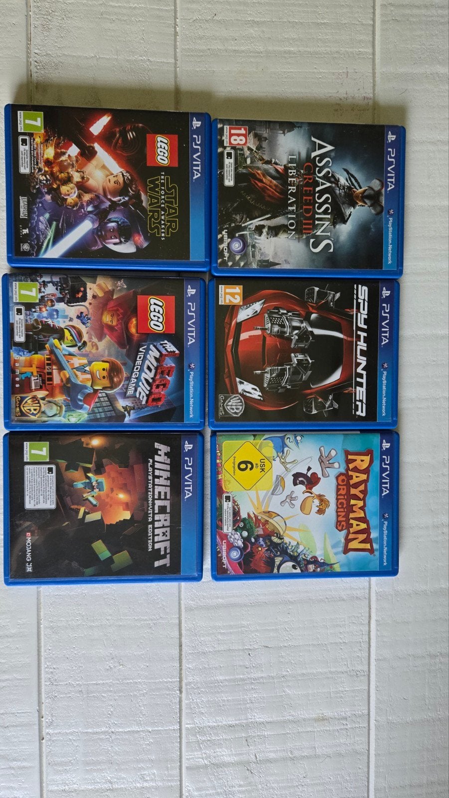 PS Vita Games: Lego, Minecraft, Rayman, Assassins creed, Spelcomputers en Games, Avontuur en Actie, 1 speler, Ophalen of Verzenden