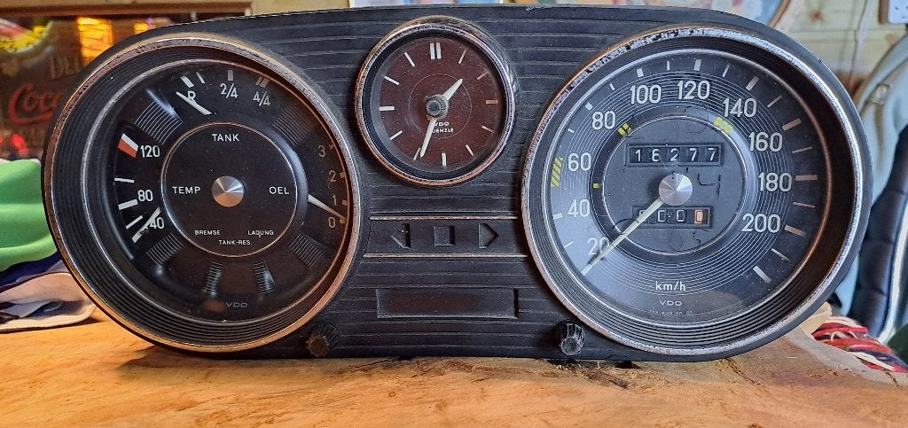 Origineel VDO Instrumentenpaneel Mercedes-Benz W114 / W115, Auto-onderdelen, Gebruikt, VDO, Benz, Mercedes-Benz
