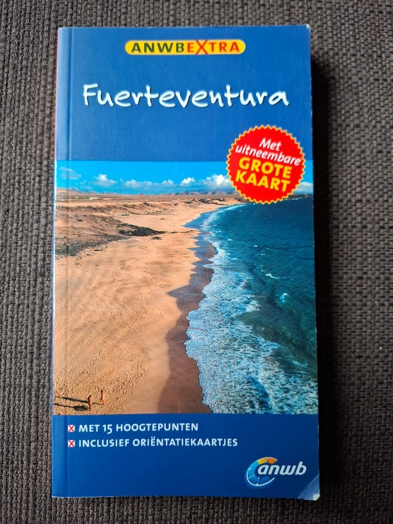ANWB Extra Reisgids Fuerteventura met Grote Kaart, Gelezen, ANWB, Europa, Ophalen of Verzenden