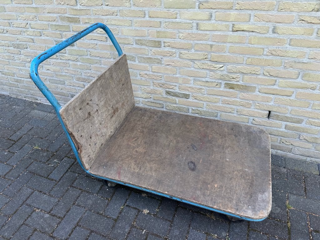 Professionele magazijnkar/plateauwagen (250 kg draagvermogen, 100 liter of meer, Ophalen, Gebruikt, Transportkar
