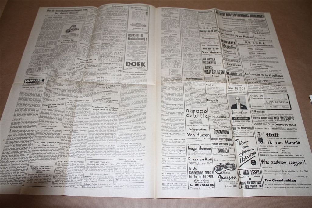 Biltse- en Bilthovense courant. Vrijdag 4 juli 1947., Boeken, Ophalen of Verzenden, Gelezen, Muziek, Film of Tv